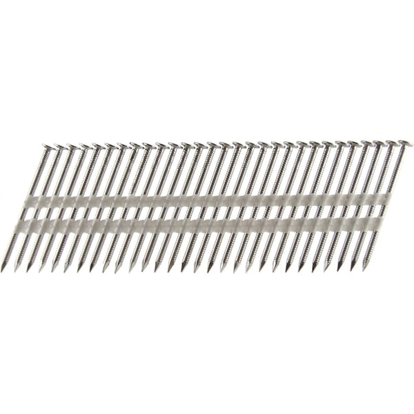 Collated Framing Nail, 8.5 in L, Hot Dipped Galvanized, Round Head, 22 Degrees, 500 PK